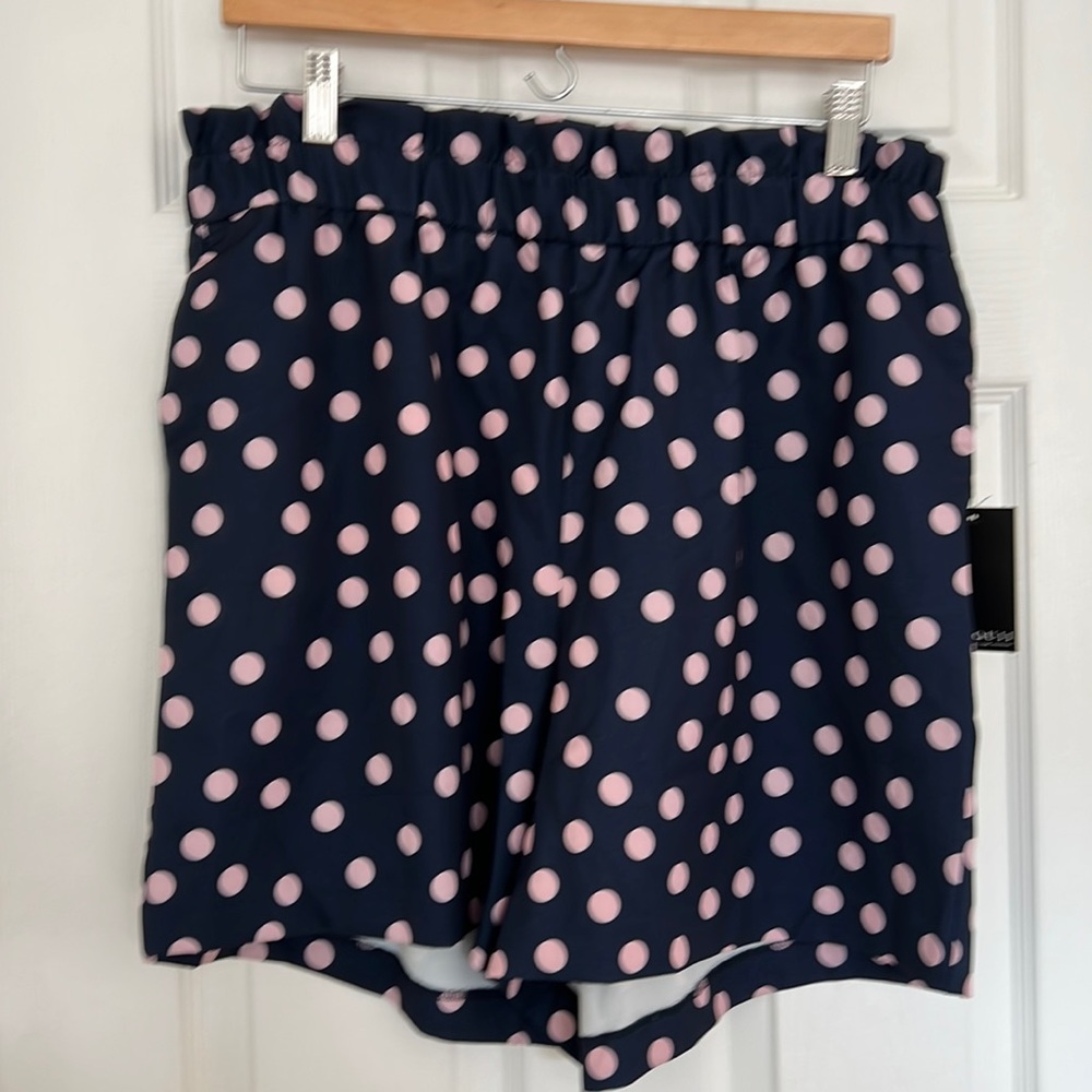 Eloquii Polka Dot Shorts, size 14 NWT